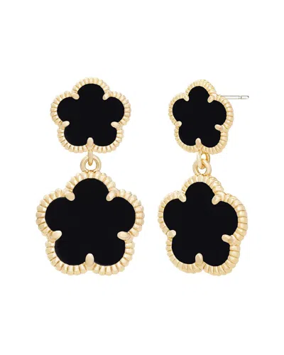 Jankuo Flower 14k Plated Flower Drop Post Backs Earrings In Neutral