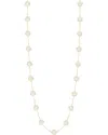 Jankuo Flower 14k Plated Mother-of-pearl Double Layer Necklace
