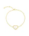 Jankuo Flower 14k Plated Mother-of-pearl Station Bracelet
