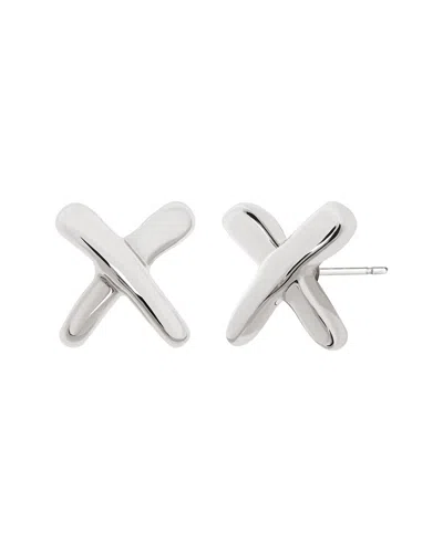 Jankuo Flower 14k Plated Stud-post Earrings In Metallic