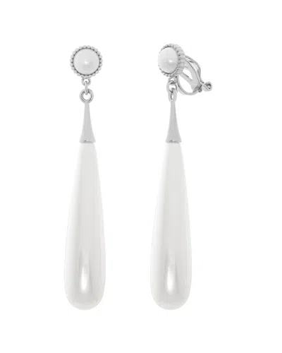 Jankuo Pearl Clip-on Earrings In Metallic
