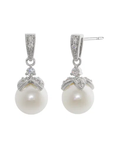 Jankuo Plated Cz Earrings In Metallic