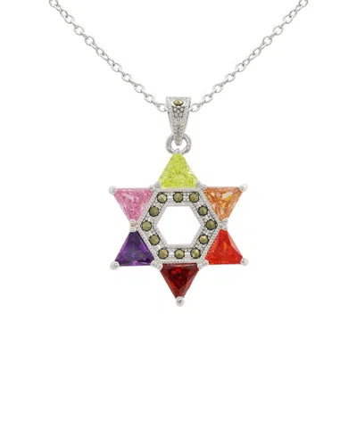 Jankuo Religion Plated Cz Pendant Necklace In Multi