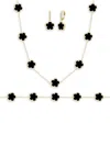 Jankuo 14k Plated Onyx Cz Bracelet