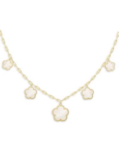 Jankuo Women's Flower 14k Gold-plated Mother-of-pearl Necklace