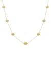 JANKUO WOMEN'S FLOWER 14K GOLDPLATED STATION NECKLACE