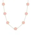 Jankuo Women's Flower 14k Goldplated Station Necklace In Brass