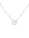 Jankuo Women's Flower 14k Rose Goldplated & Mother Of Pearl Pendant Necklace In Rose