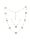 Jankuo Women's Flower Set Of 2 14k Goldplated & Silvertone Necklaces In No Color'