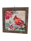 Janmichaels Art And Home Cardinal Wood Framed Picture In Multi