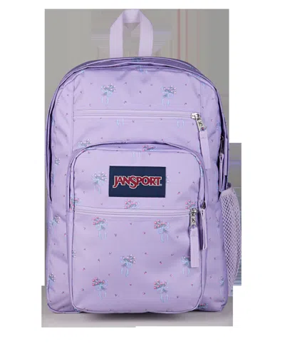 Jansport Big Student Backpack In Pastel Petals Lilac