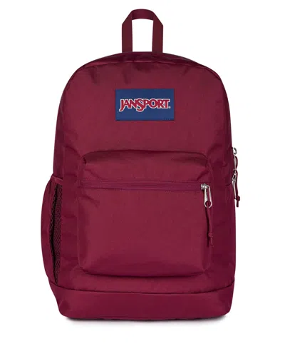 Jansport Cross Town Plus Backpack In Cherry Lacquer