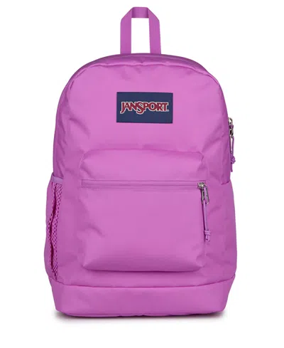 Jansport Cross Town Plus Backpack In Digital Fuchsia
