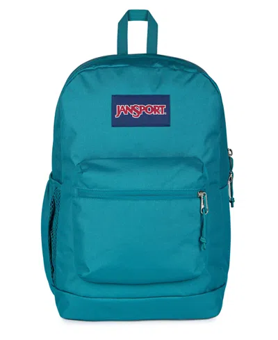 Jansport Cross Town Plus Backpack In Emerald Pool