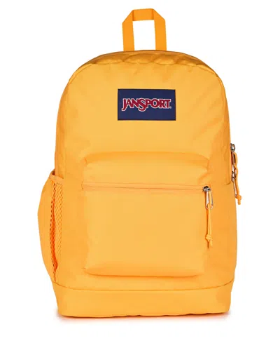 Jansport Cross Town Plus Backpack In Orange Soda
