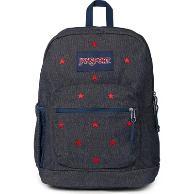Jansport Cross Town Plus Remix Backpack In Blue