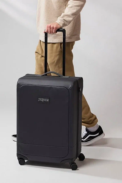 Jansport Good Latitude 26" Checked Luggage In Smokey Grit At Urban Outfitters In Black