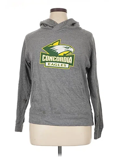 Pre-owned Jansport Pullover Hoodie In Gray