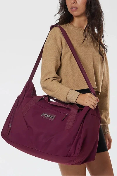 Jansport Recharge Gym Bag - Large In Cherry Lacquer At Urban Outfitters In Burgundy