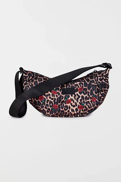 Jansport Unphased Small Crossbody Bag In Leopard Rose, Women's At Urban Outfitters In Pink