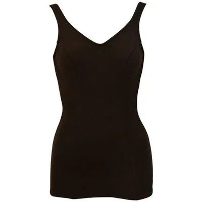 Pre-owned Jantzen 1960's  Brown One-piece Polyester Bathingsuit