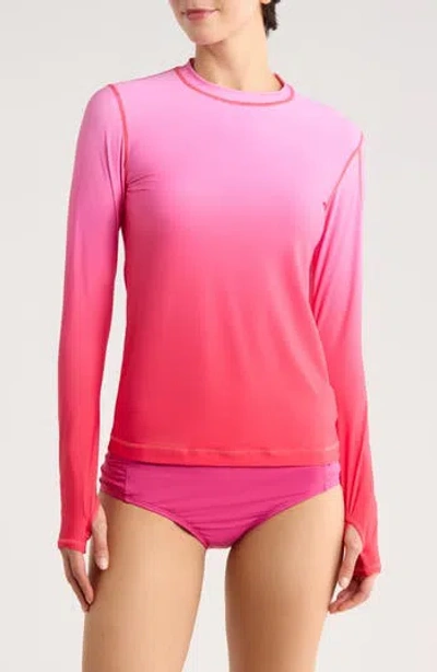 Jantzen 24/7 Swim Upf 50+ Rashguard In Pink