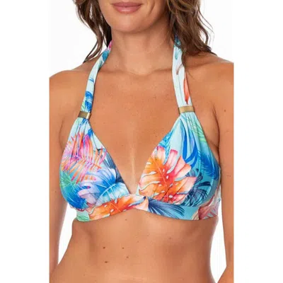 Jantzen Amy Halter Bikini Top In Blue
