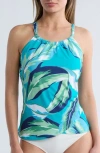 Jantzen Audrey Drape Tankini Bikini Top
