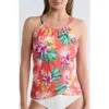 Jantzen Audrey Drape Tankini Bikini Top
