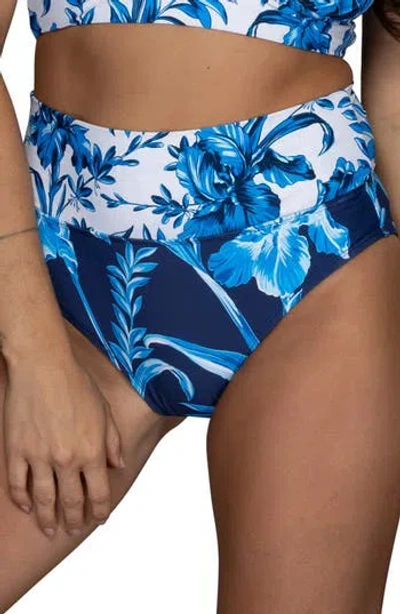Jantzen Barbara Convertible Bikini Bottoms In Blue