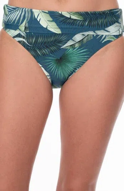 Jantzen Barbara Convertible High Waist Swim Briefs In Blue