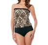 Jantzen Blouson One Piece Swimsuit In Animale In Multi