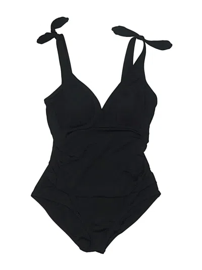 Pre-owned Jantzen Bodysuit In Black