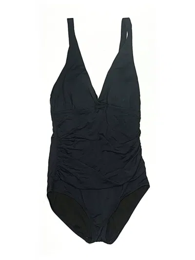 Pre-owned Jantzen Bodysuit In Black