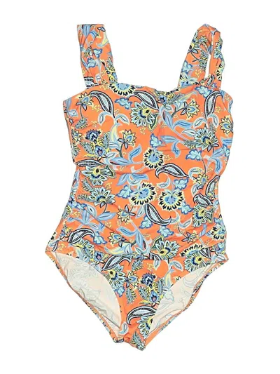 Pre-owned Jantzen Bodysuit In Orange