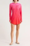 Jantzen Cover-up Hoodie Dress In Pattern