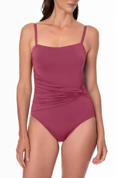 Jantzen Donna One-piece Swimsuit In Mulberry