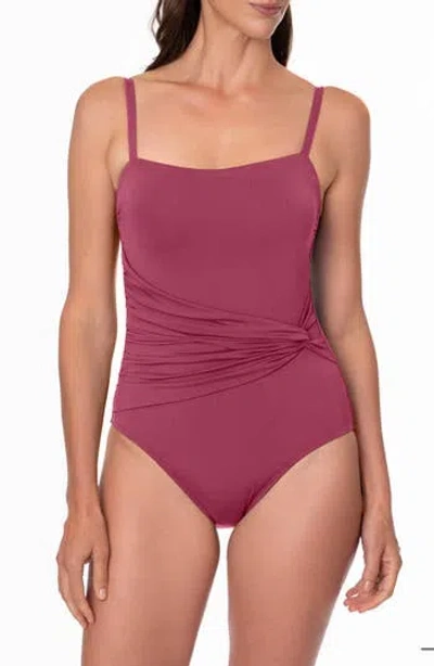 Jantzen Donna One-piece Swimsuit In Mulberry
