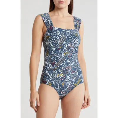 Jantzen Glamour Square Neck One-piece Swimsuit