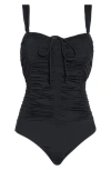 Jantzen Greta Moi One-piece Swimsuit In Black