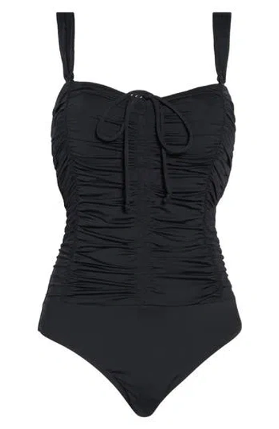 Jantzen Greta Moi One-piece Swimsuit In Black