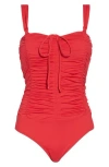 Jantzen Greta Moi One-piece Swimsuit In  Red