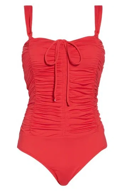Jantzen Greta Moi One-piece Swimsuit In  Red