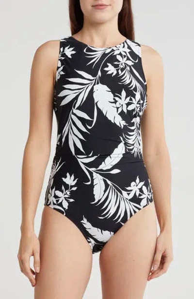 Jantzen High Neck One-piece Swimsuit