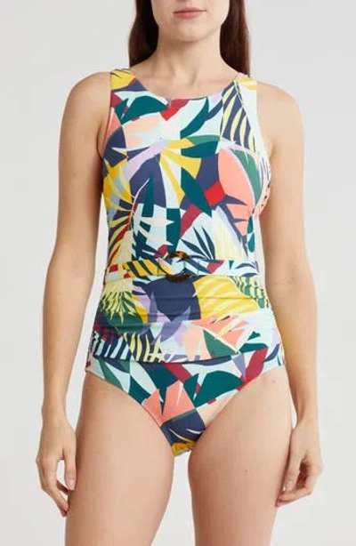 Jantzen High Neck One-piece Swimsuit