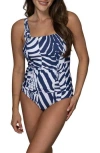 Jantzen Hilda Glam One-piece Swimsuit In Blue