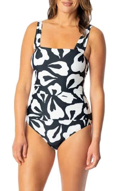 Jantzen Hilda Glam One-piece Swimsuit In Black