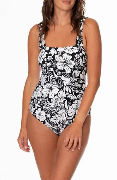 Jantzen Hilda Glam One-piece Swimsuit In White
