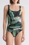 Jantzen Eden Tankini 2-piece Bikini In Green