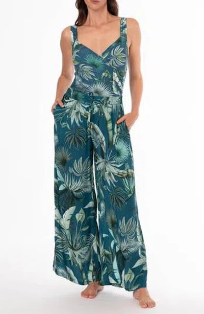 Jantzen Josephine Wide Leg Cover-up Pants In Depths